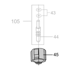 Запчасть AA42A-041A Крышка клапана курка CN55-49 CN70B-39 CN80B-45 CN90-44 N851F-45 CN100B-42 CN130-44 N851L-42 N851H-53 CN100-37 (вид 1)
