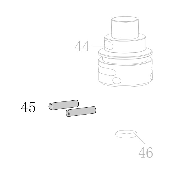 Запчасть AA42A-043A Штифт CN55-38 CN70B-40 CN80B-46 CN90-43 N851F-70 CN100B-89 CN130-43 N851L-34 N851H-45 CN100-38