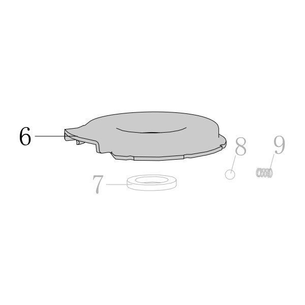 Запчасть AN03A-007A Крышка выхлопа N851H-6