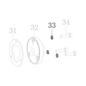 Запчасть B04-01-050-02 Шайба пружинная M5 F50G-2 SC7C-I2-48 SC7E-I2-48 SC760C-I2-49 SC77XE-48 MP630-2 MP635-43 MP650B-41 HB3515-8 HB3518-8 8016B-2 T50SC-2 CN45R-3 (вид 1)