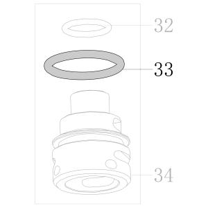Запчасть B08-019600240 Кольцо уплотнительное 19.6X2.4 CN55-40 CN70B-31 CN80B-37 CN90-34 N851F-36 CN100B-33 CN130-34 N851L-32 N851H-43 CN100-28 (вид 4)