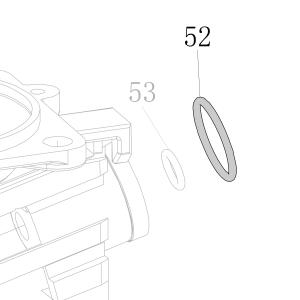 Запчасть B08-025070262 Кольцо уплотнительное 25.07X2.62 CN90-60 CN100-68 CN130-55 MT8016LN-5 CN100B-52 (вид 2)