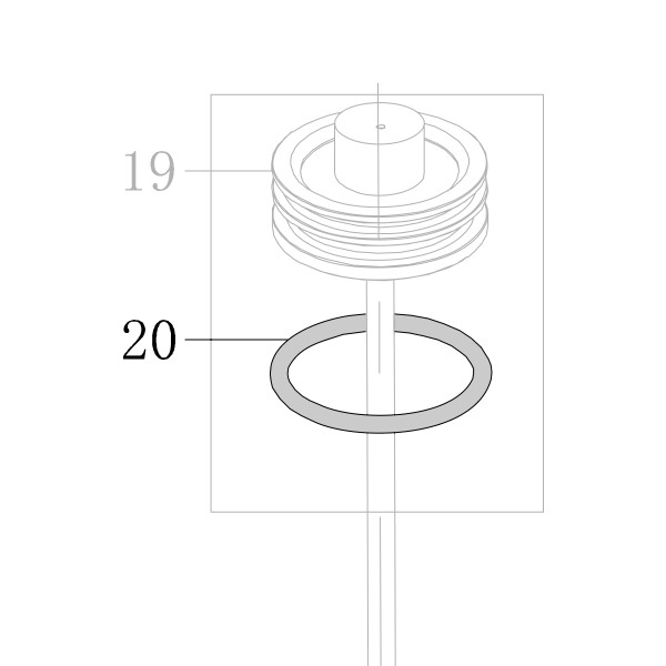 Запчасть B08-037700350 Кольцо уплотнительное 37.7X3.5 CN55-20 N851F-20