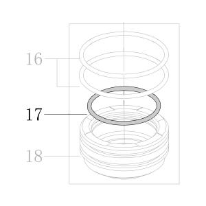 Запчасть B08-041500260 Кольцо уплотнительное 41.5X2.6 CN55-17 N851F-16 (вид 1)