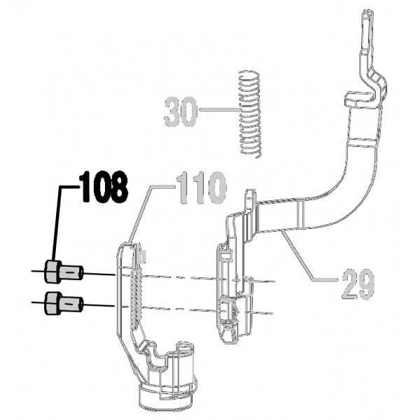 Запчасть 610160 BOLT M6X10 Болт CN80F-108