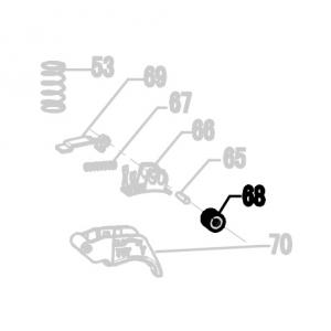 Запчасть 110 190 ADJUST BUTTOM Кнопка фиксатора N851R-71 CRN45A-68 CN90B-31 (вид 2)