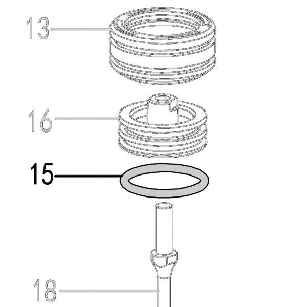 Запчасть 510 970 O-RING 44X4.5 Кольцо уплотнительное CN70R-11 CN80R-15 CN90R-15