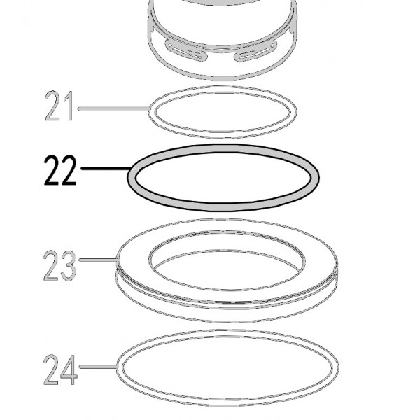 Запчасть 511720 O-RING 59X4 Кольцо уплотнительное CN90B-22