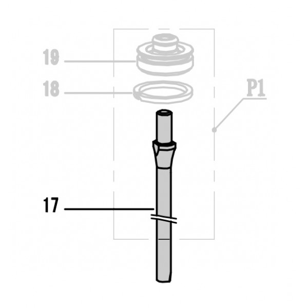 Запчасть 321 760 DRIVER BLADE Боек без поршня CRN45A-17