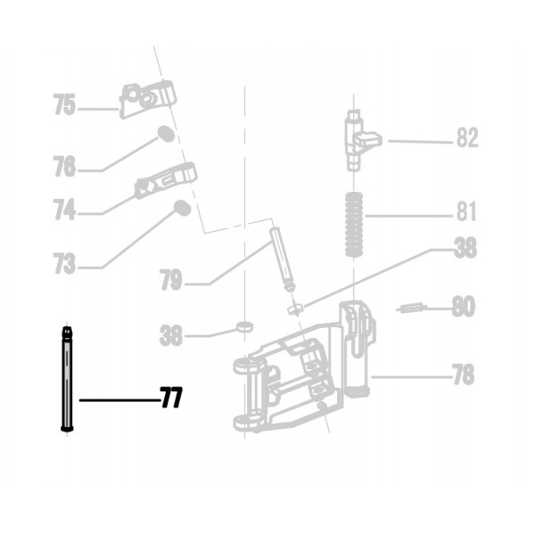 Запчасть 322 200 DOOR PIN Штифт CRN45A-77