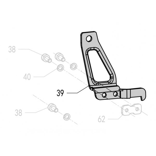 Запчасть 325980 HANDLE ARM Кронштейн магазина F50R-39