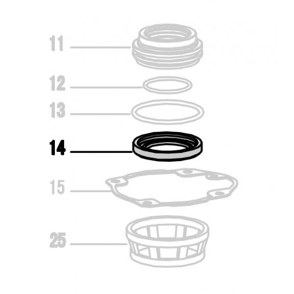 Запчасть 410 530 CYLINDER SLEEVE Манжета цилиндра CRN45A-14