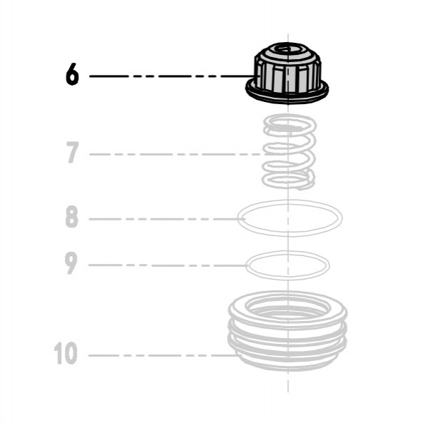 Запчасть 411210 PISTON STOP Стопор поршня 9040R-6