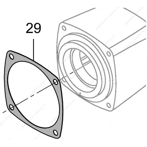 47-407135 Запчасть #29-47-4072 Прокладка Крышки корпуса гайковерта 1"