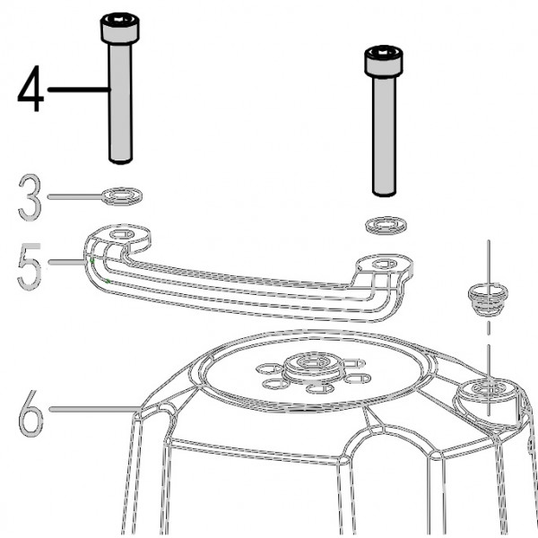 Запчасть 610 230 BOLT  M6X30 (Loctite) Болт с герметиком N851R-6  CN90B-4