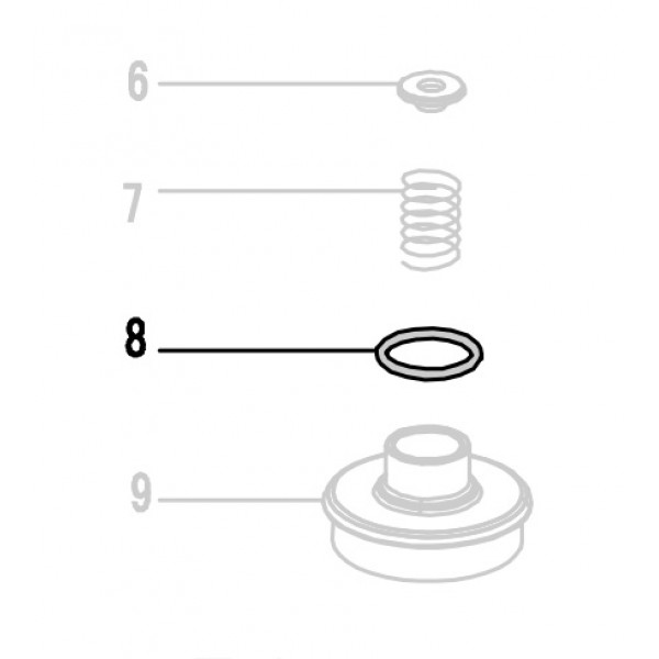 Запчасть 510450 O-RING 21.2X2.65 Кольцо уплотнительное NT65R-8