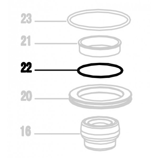 Запчасть 510 930 O-RING 42.5X1.8 Кольцо уплотнительное CRN45A-22