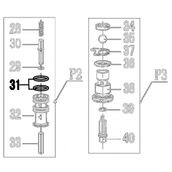 Запчасть 511840 O-RING 10.7X1.5 Кольцо уплотнительное N5023R-31 N5024R-31