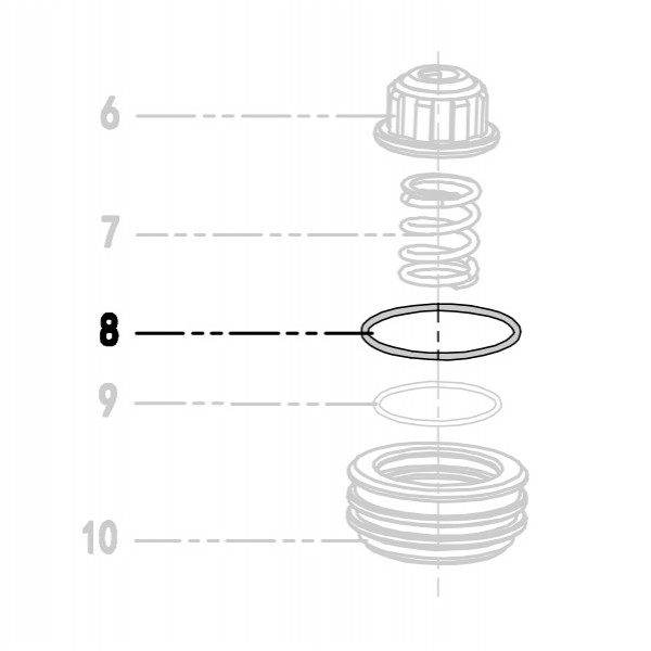 Запчасть 511980 O-RING 42X2.85 Кольцо уплотнительное 9040R-8