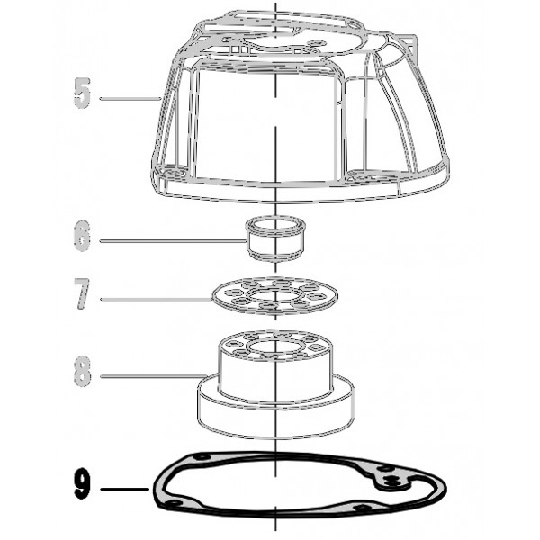 Запчасть 520360 GASKET Прокладка N5023R-9 N5024R-9