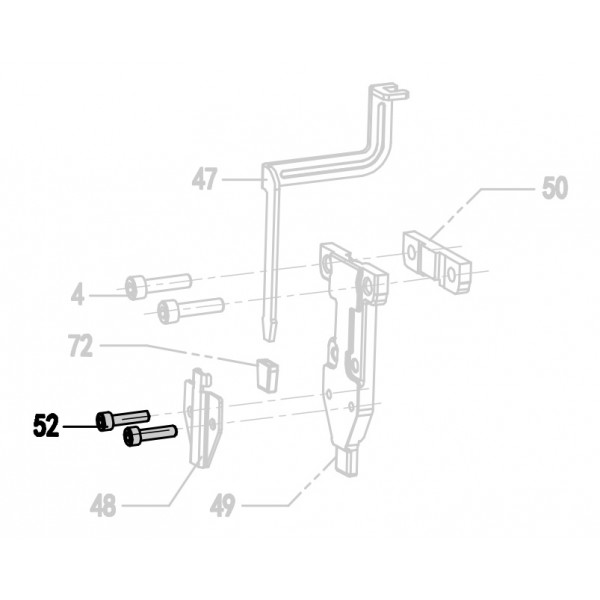 Запчасть 610 020 BOLT M4X8 Болт CRN45A-99 9040R-52