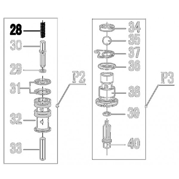 Запчасть 620160 PLUNGER SPRING Пружина N5023R-28 N5024R-28