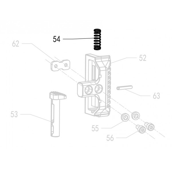 Запчасть 621320 NAIL STOPPER SPRING Пружина F50R-54