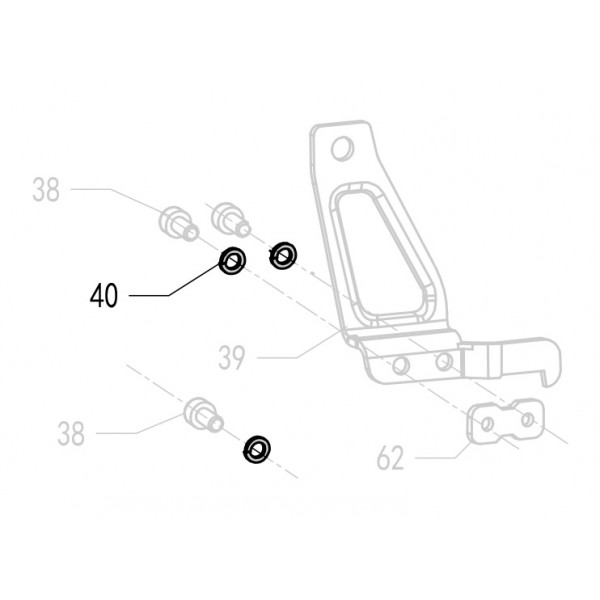 Запчасть 630360 SPRING WASHER 4 Шайба пружинная F50R-40