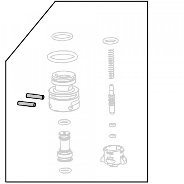 Запчасть 640 250 STRAIGHT PIN B3X15 Штифт ступенчатый CN55R-74 CN57R-68 CN70R-61 CN80R-67 CN90R-67 CN90B-67 CN100R-67 N851R-68 CRN45A-52  9040R-43 NT65R-64