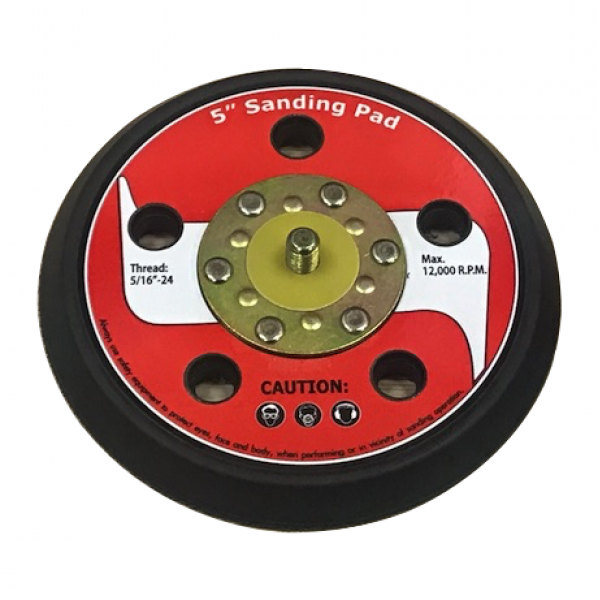 65-6133C42  Опорная тарелка 125 мм, VELCRO, 5 отверстий, 5/16"-24