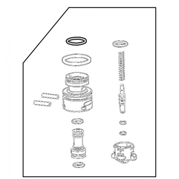 Запчасть 510 380 O-RING 16X1.8 Кольцо уплотнительное CN55R-77 CN70R-64 CN80R-70 CN90R-70 CN90B-66 CN100R-70 N851R-67