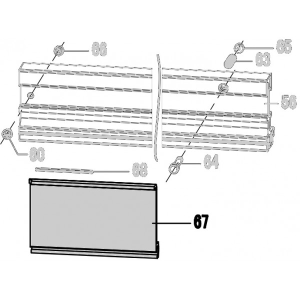 Запчасть 310880 COVER A Крышка А N5023R-67 N5024R-49