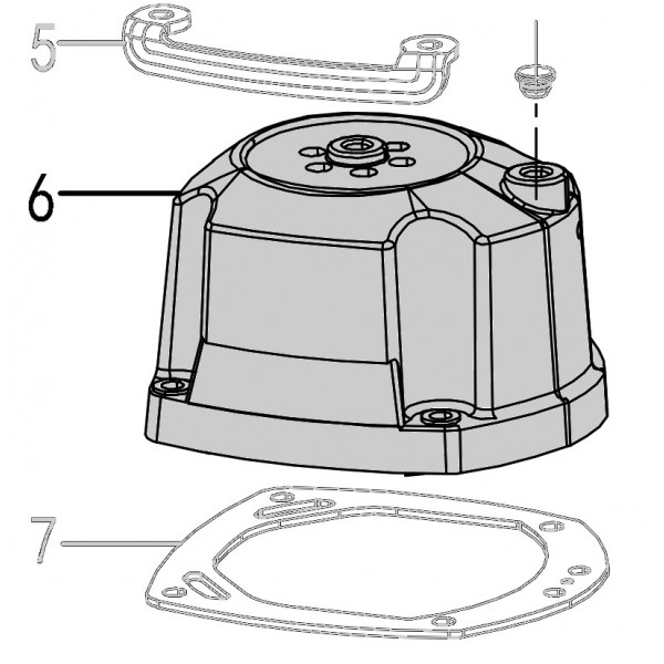 Запчасть 120050 CYLINDER CAP Крышка цилиндра CN90B-6