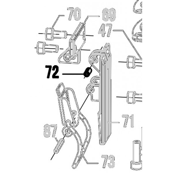 Запчасть 640430 ROLL PIN 4X16 Штифт N5023R-72