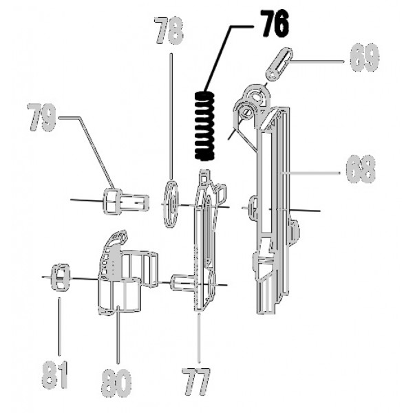 Запчасть 621460 SPRING Пружина N5024R-76