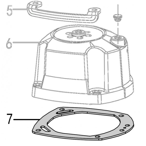 Запчасть 520 120 GASKET Прокладка крышки CN70R-4 CN80R-7 CN90R-7