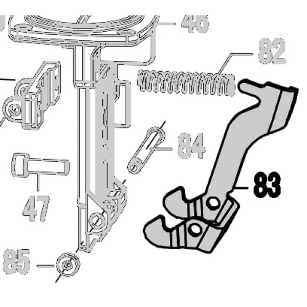 Запчасть 324420 LOCK LATCH Защелка  N5024R-83