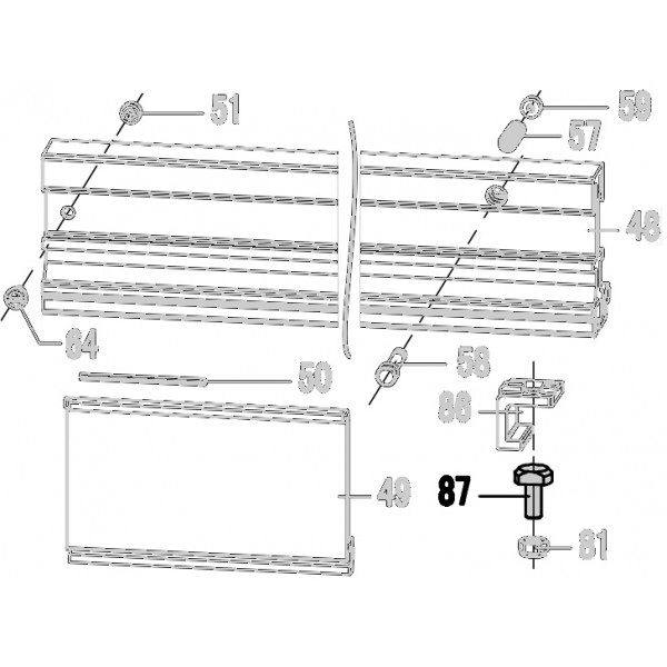 Запчасть 610840 BOLT M5X12 Болт N5024R-87