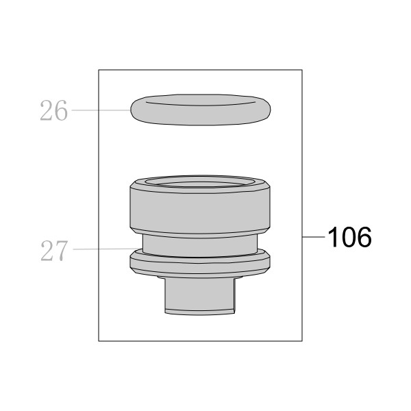 Запчасть AA06A-Y11A1 Крышка клапана с кольцом MP622B-104 MP630-105 MP635-105 MP630B-104 MP635B-104 MP650B-105 8016B-106