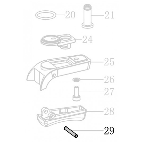 Запчасть AA33J-039A Штифт курка MT8016-29 MT8016LN-29