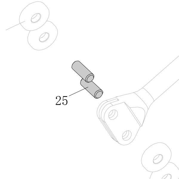 Запчасть AA58A-004A Штифт SC7C-I2-25 SC7E-I2-25 SC760C-I2-25 SC77XE-58