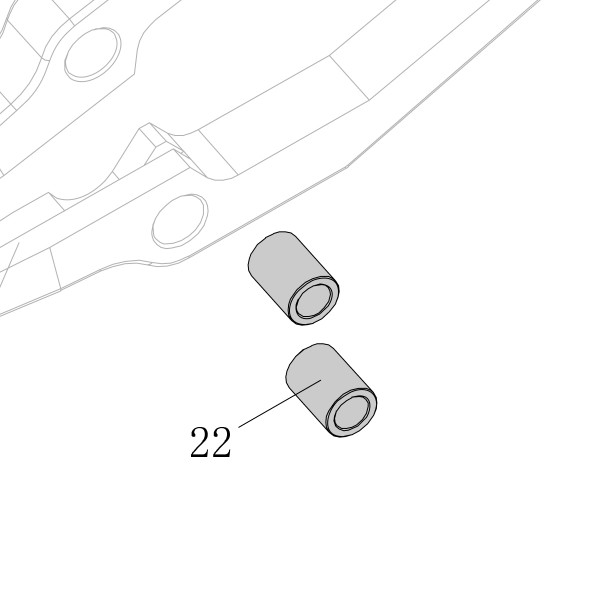 Запчасть AA58A-011A Втулка SC7C-I2-22 SC7E-I2-22 SC760C-I2-22 SC77XE-21