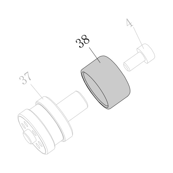 Запчасть AA58A-035A Крышка заднего клапана SC7C-I2-38 SC7E-I2-38 SC760C-I2-39 SC77XE-40