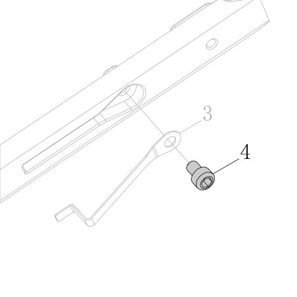 Запчасть B01-01-040060-02 Болт M4X6 F50G-40 SC760C-I2-4 SC77XE-4 MP635-40 9240B-48 440KB-40