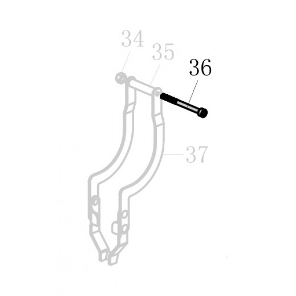Запчасть B01-01-040350-02 Болт M4X35 9240B-36 440KB-36