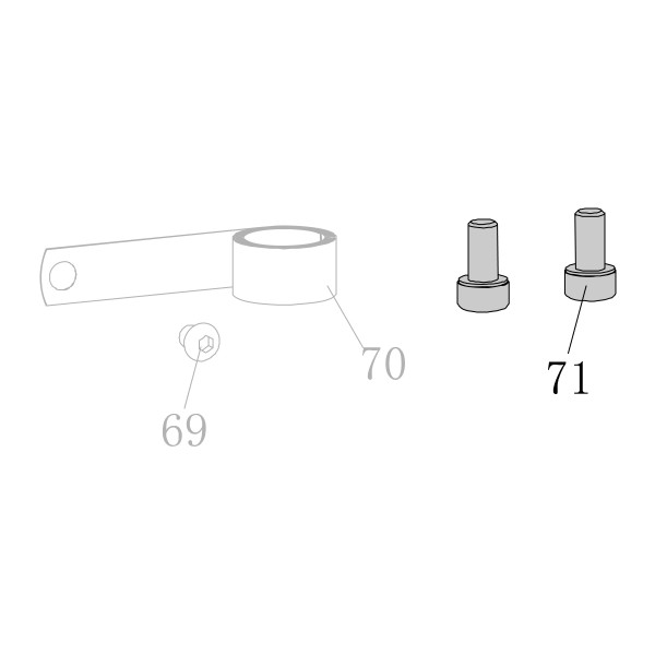 Запчасть B01-01-050100-02 Болт M5X10 N851L-71 N851H-84 HB3515-41 HB3518-41 CN45R-65