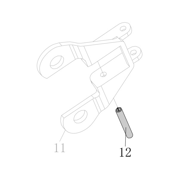 Запчасть B02-025180-02 Штифт ф2.5×18 SC7C-I2-12 SC7E-I2-12 SC760C-I2-12 SC77XE-12