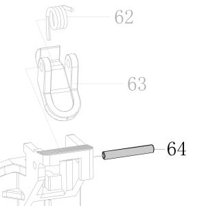 Запчасть B02-030200-02 Штифт ф3×20 CN130-66 CN100B-64 ADCS22-34 ADCS19-47 (вид 1)
