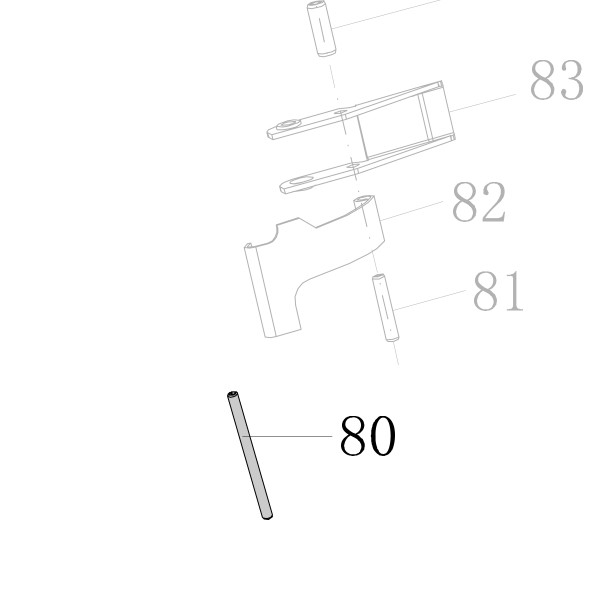Запчасть B02-030420-02 Штифт ф3×42 CN100-83 CN100B-80
