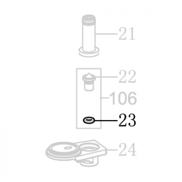 Запчасть B08-002500180 Кольцо уплотнительное 2.5X1.8 MT8016-23 MT8016LN-23